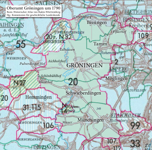 Oberamt Gröningen 1790