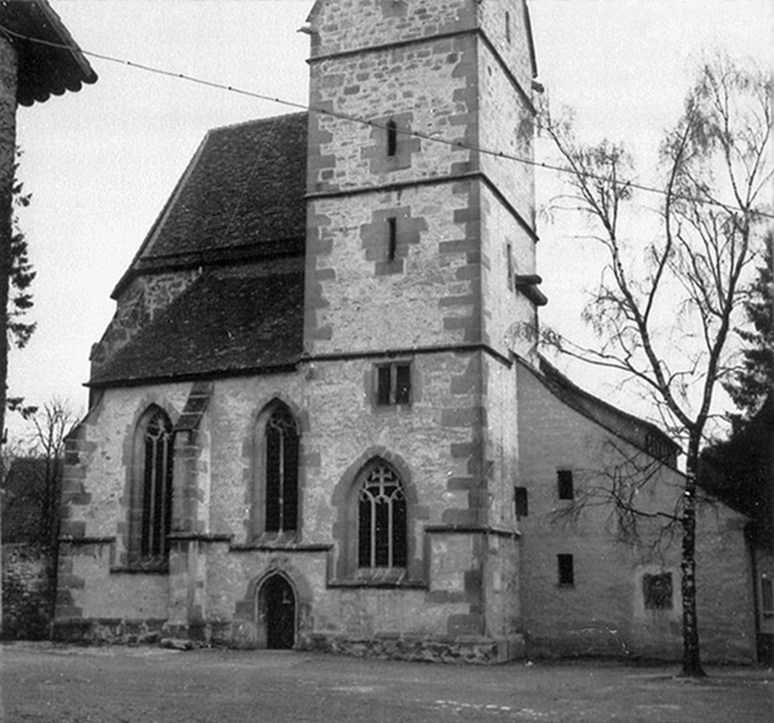 Spitalkirche 1956 von Norden