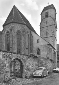 Spitalkirche von Nordost um 1960