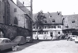 Wirtschaftshof im April 1966 von Osten