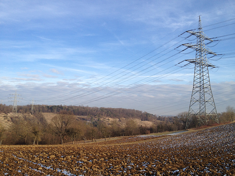 Stromleitungen Leudelsbach