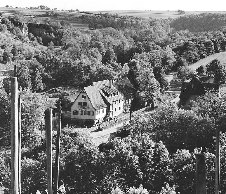Bruckmühle vom Mühlberg