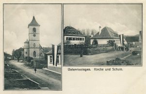 Kirche und Schule um 1914