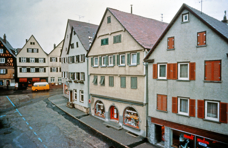 Marktplatz-Ostflanke um 1976