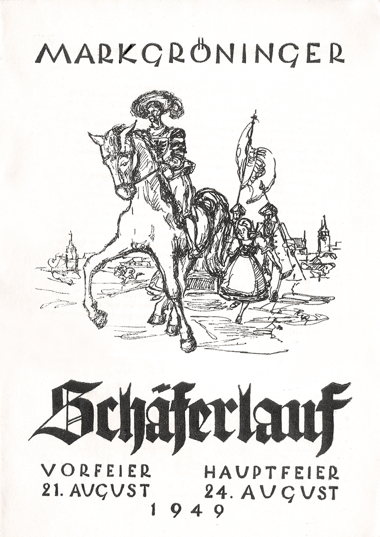 Schäferlauf-Plakat 1949