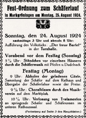 Schäferlauf 1924