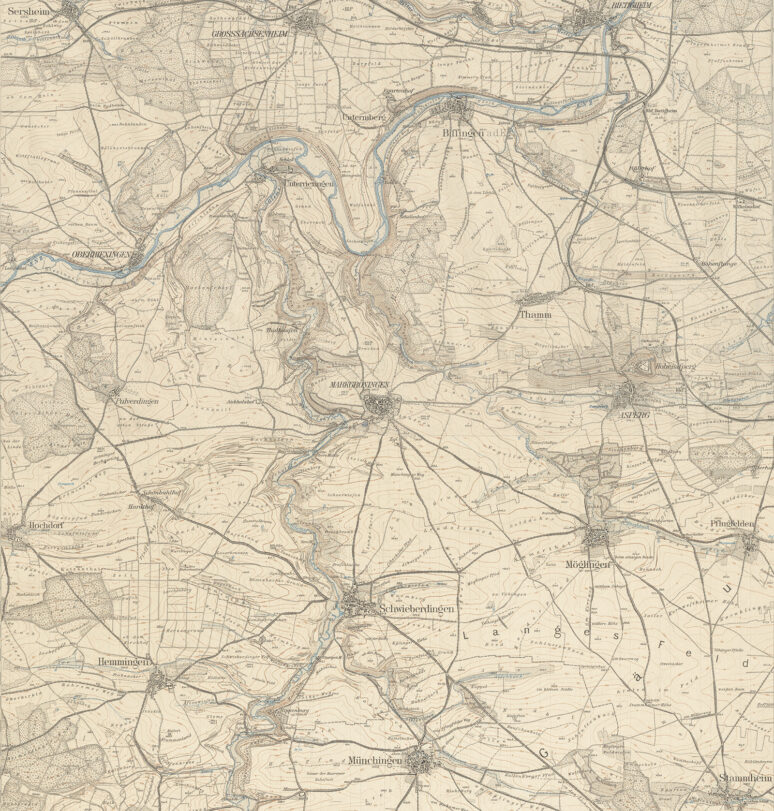 Topographische Karten 1896/97