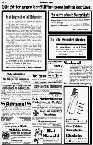Reichstagswahl 11/1933