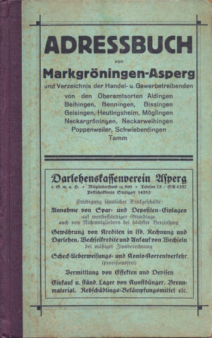 Adressbuch 1929