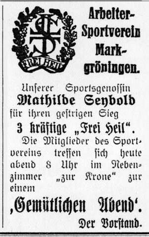 Siegesfeier Seybold