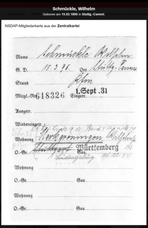 Vergrößern Karteikarte Schmückle